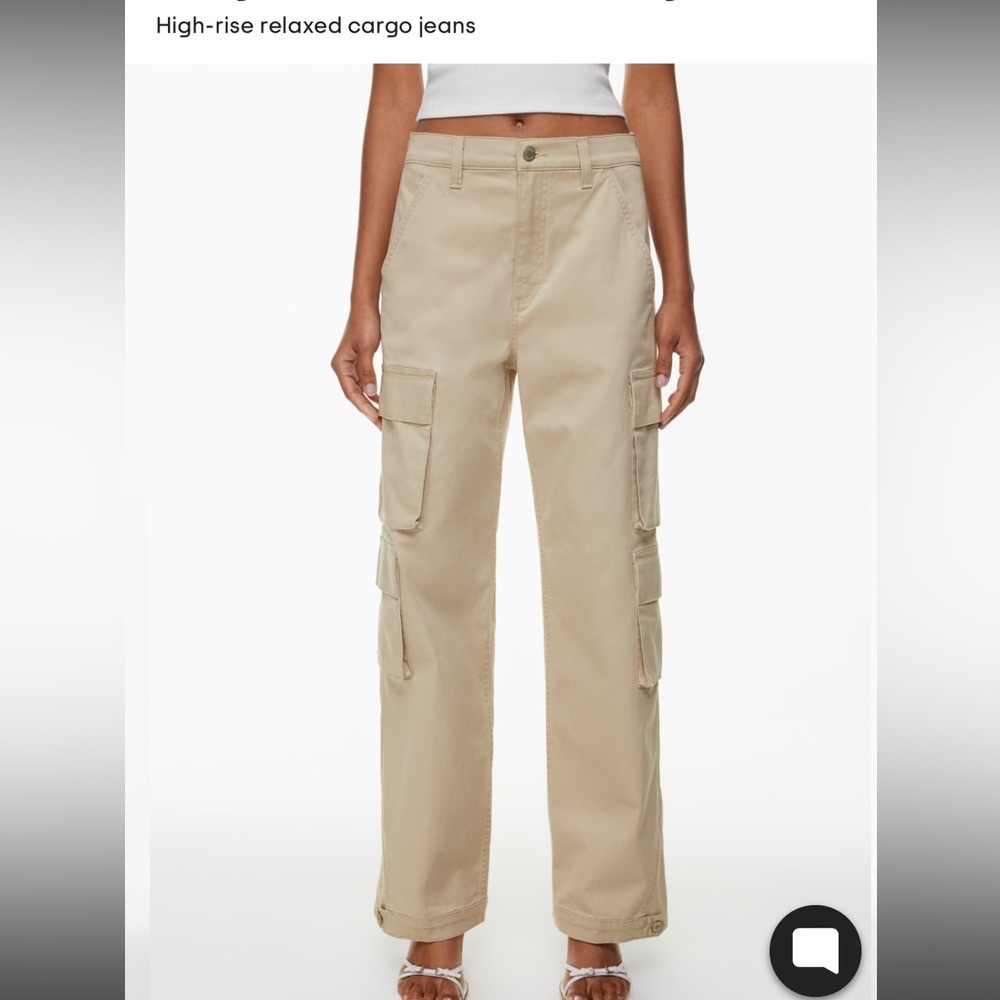 Arnie High Rise Cargo Pants - Black